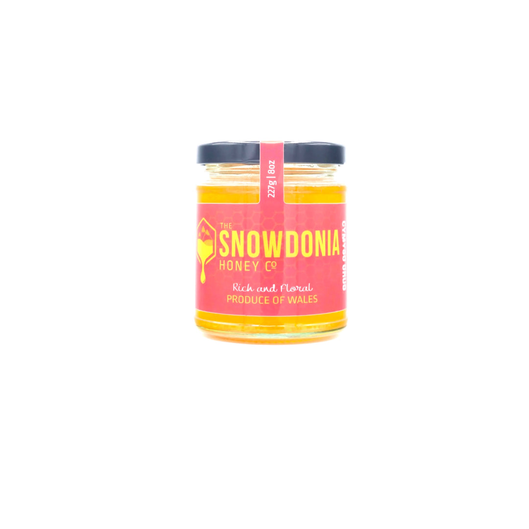 Welsh Heather Blend Honey 227g | Snowdonia Honey | Anglesey Hamper Co.