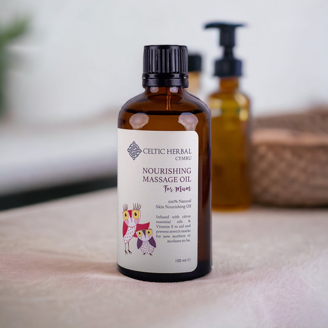 Nourishing Massage Oil for Mum 100ml | Celtic Herbal Cymru | Anglesey Hamper Co.