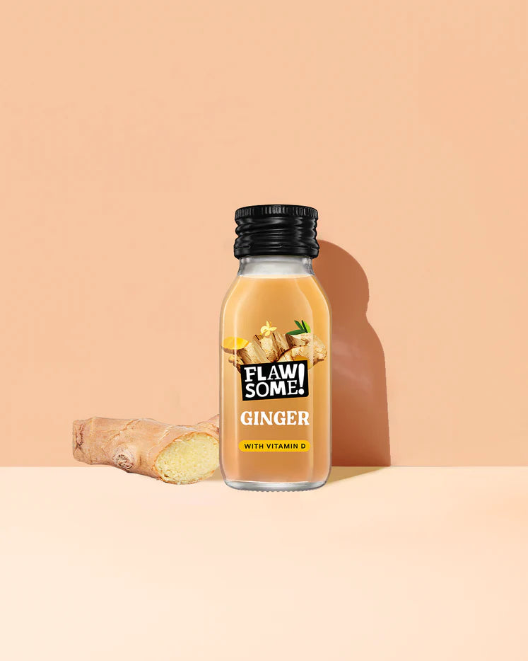 Immunity Kick Vitamin D Ginger Shot 60ml | Flawsome! | Anglesey Hamper Co.