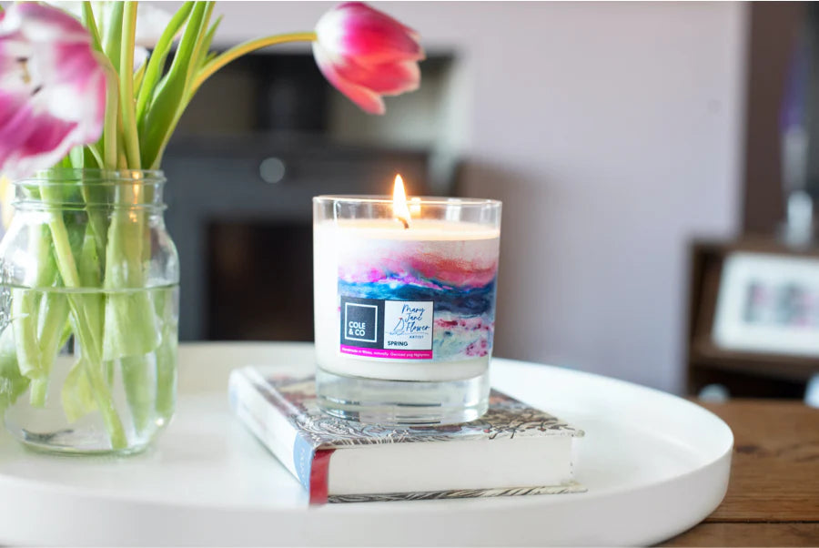 Mary Jane Flower Spring Candle | Cole & Co. | Anglesey Hamper Co.