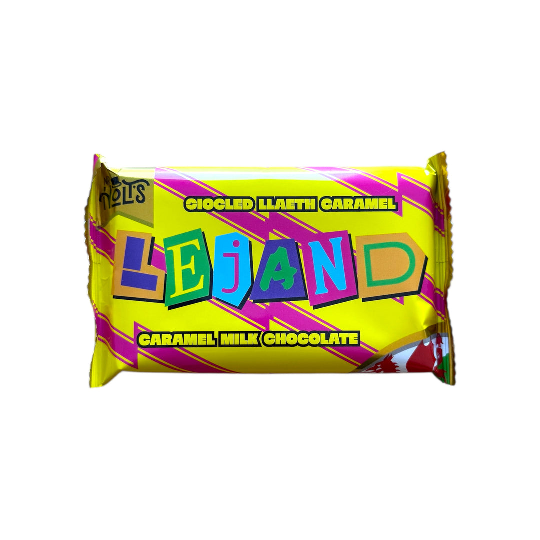 80g Lejand/Legend Milk Chocolate & Caramel Filling | Mr Holt's | Anglesey Hamper Co.