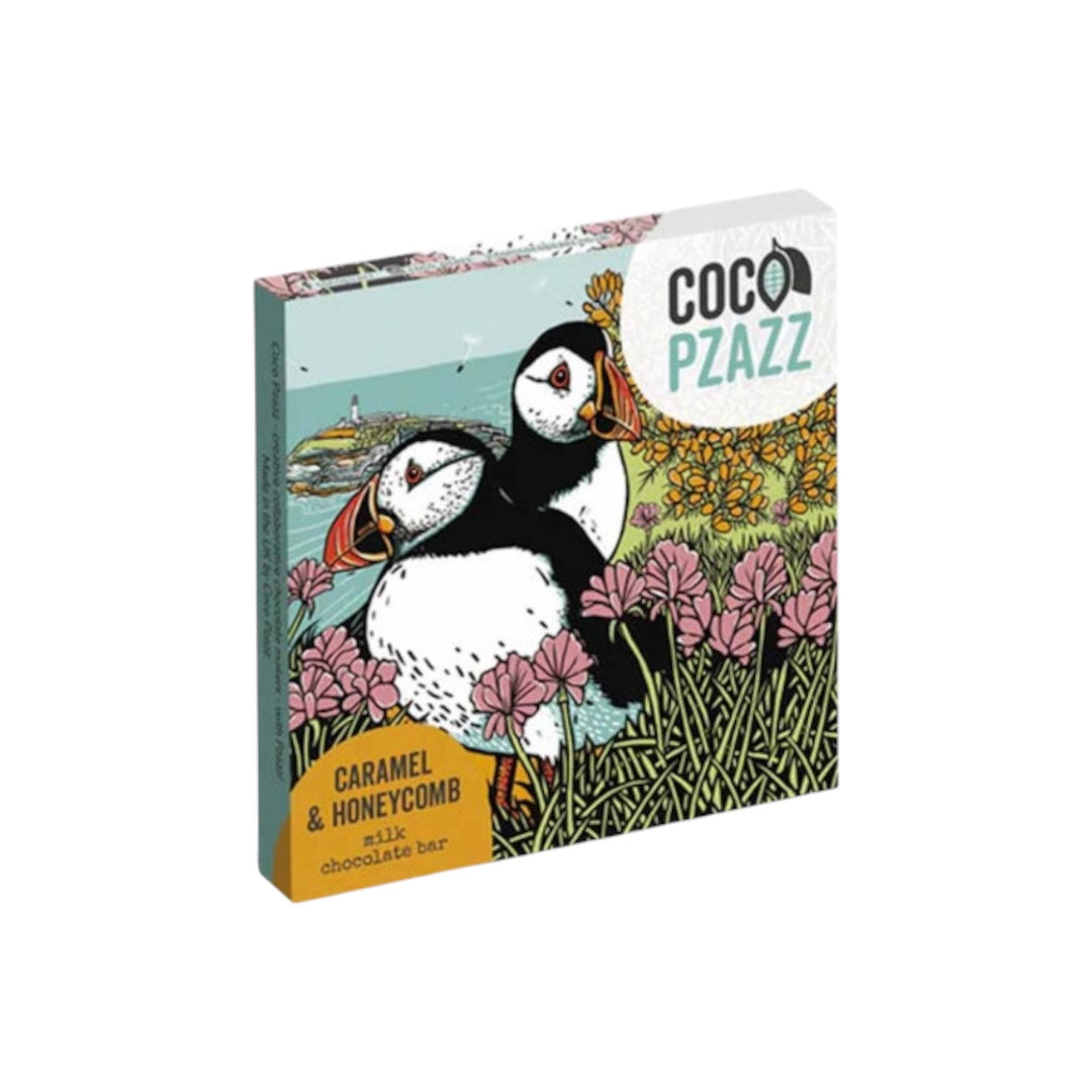 Fox & Boo Puffin Classic Milk Chocolate Bar 80g | Coco Pzazz | Anglesey Hamper Co.