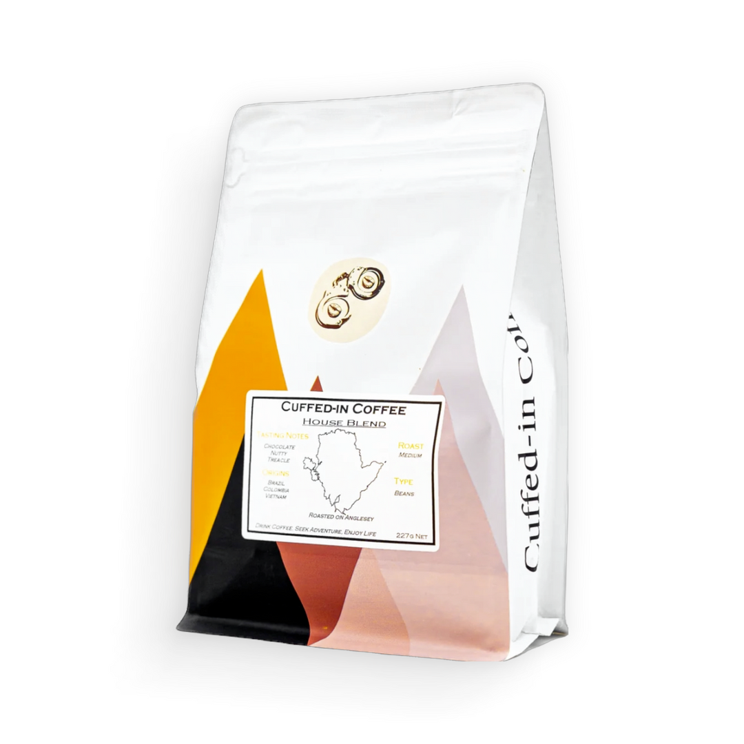 House Blend Coffee Beans – 250g | Cuffed-in Coffee | Anglesey Hamper Co.
