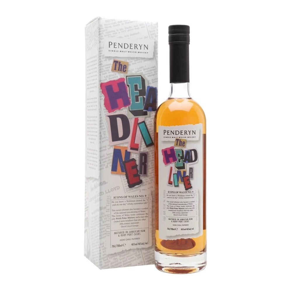 Penderyn The Headliner - Icons of Wales #9 70cl | Penderyn Distillery | Anglesey Hamper Co.