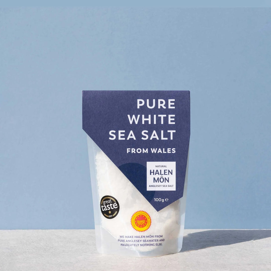 Pure White Sea Salt 100g | Halen Mon | Anglesey Hamper Co.