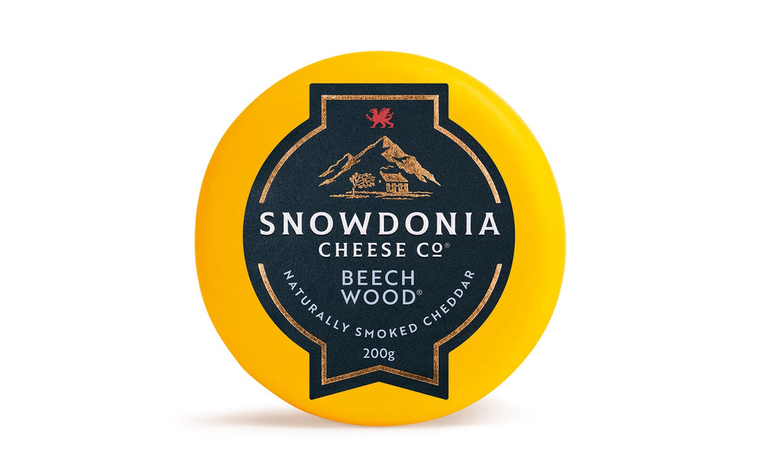 Beechwood 200g (Smoked Mature Cheddar) | Snowdonia Cheese | Anglesey Hamper Co.