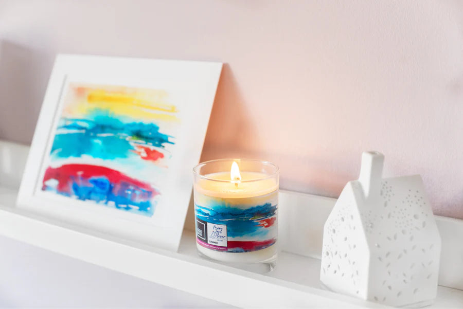 Mary Jane Flower Summer Candle | Cole & Co. | Anglesey Hamper Co.