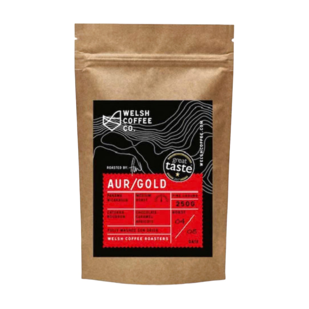 Gold/Aur Coffee | Welsh Coffee Co. | Anglesey Hamper Co.