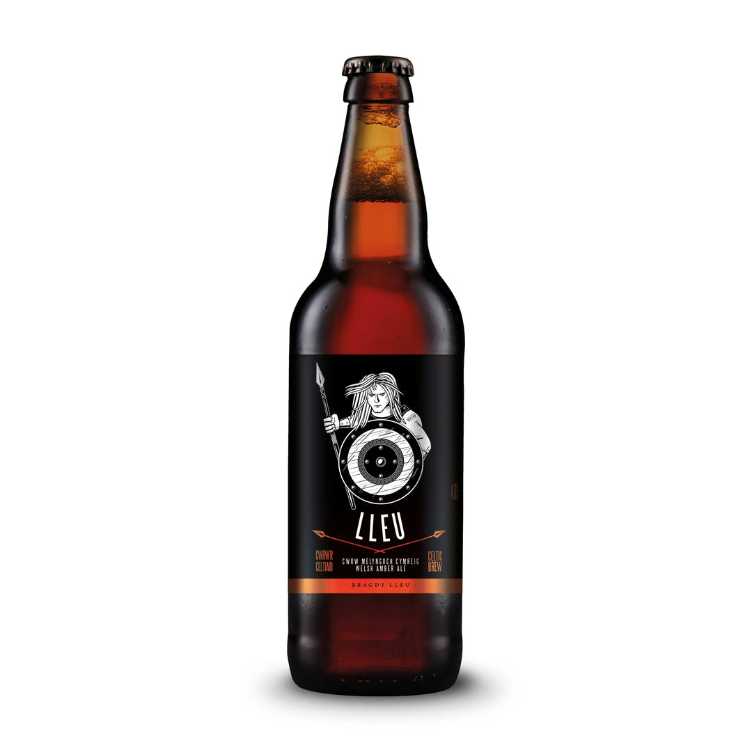 Lleu Amber Ale 500ml | Bragdy Lleu | Anglesey Hamper Co.