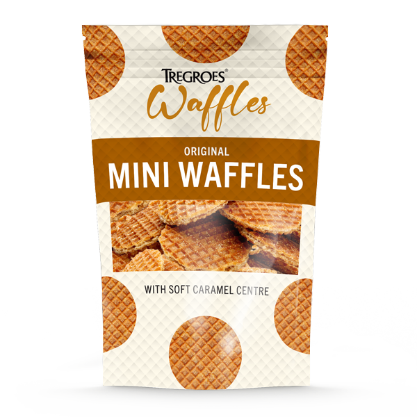 Mini Toffee Waffles – 128g | Tregroes | Anglesey Hamper Co.