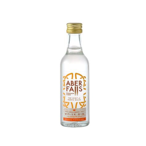 Miniature Orange Marmalade Gin 5cl | Aber Falls | Anglesey Hamper Co.