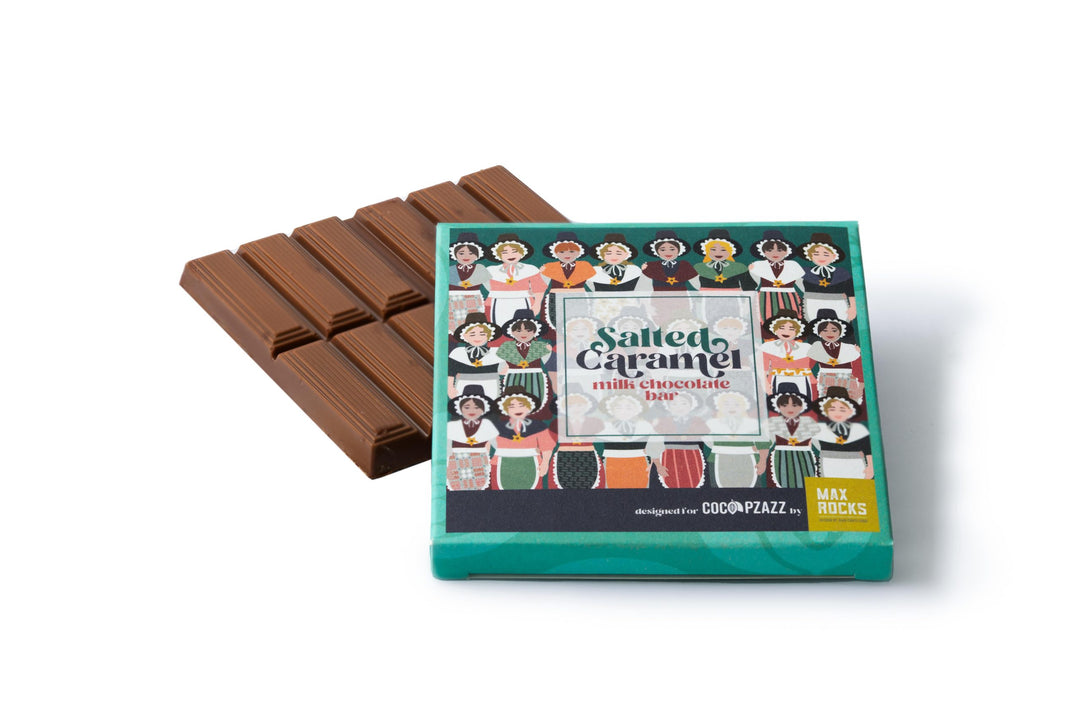 Coco Pzazz - Salted Caramel Milk Chocolate – Welsh Ladies | Max Rocks