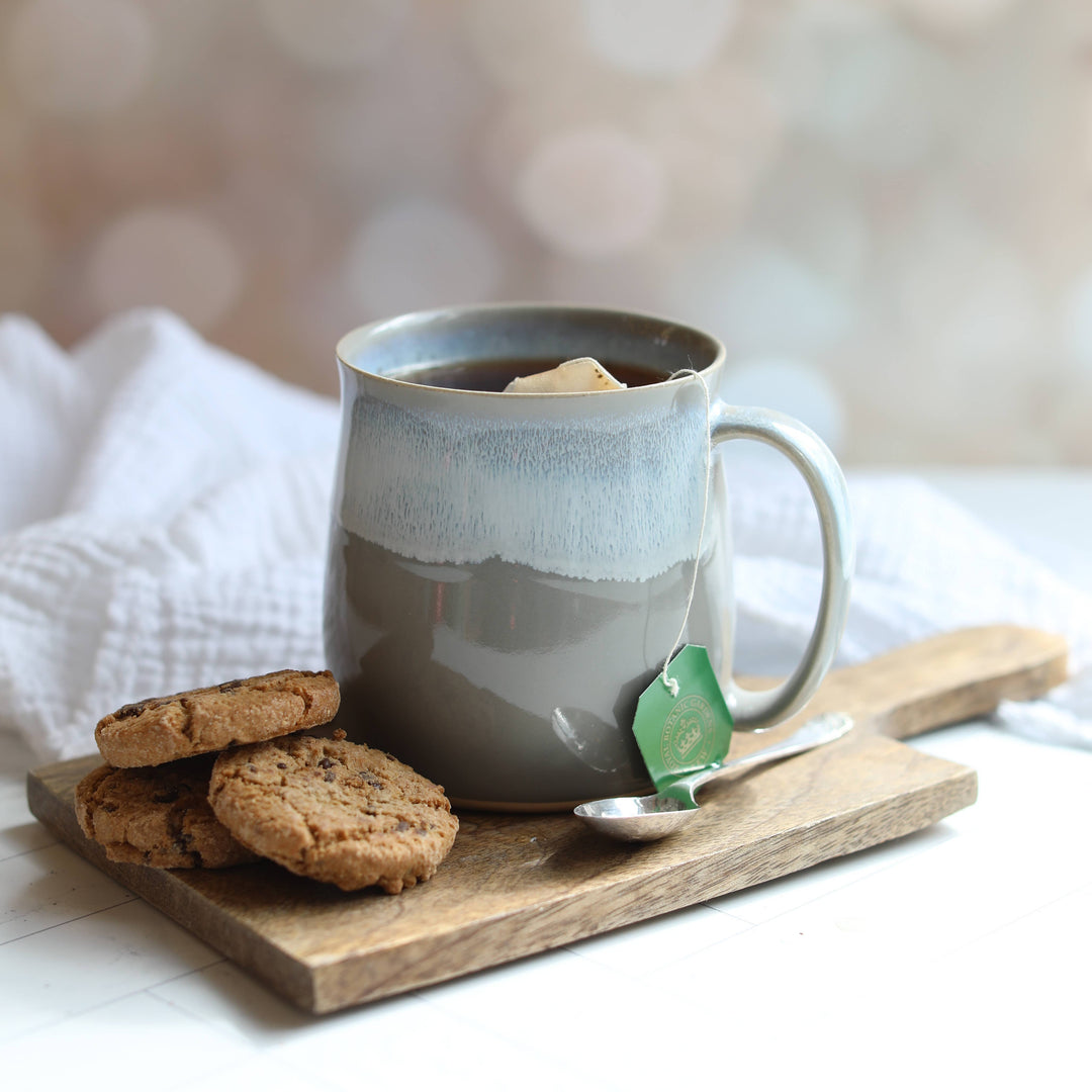 Seafoam Handmade Coffee Mugs – Set of 4 | Glosters Pottery | Anglesey Hamper Co.