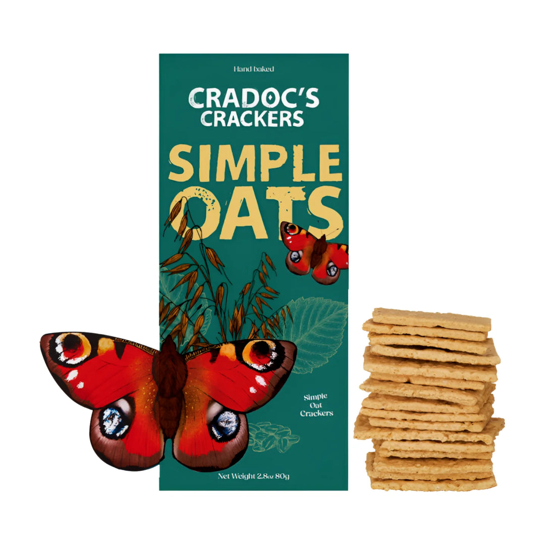 Cradoc's Simple Oats Crackers (v) | Cradoc's Crackers | Anglesey Hamper Co.