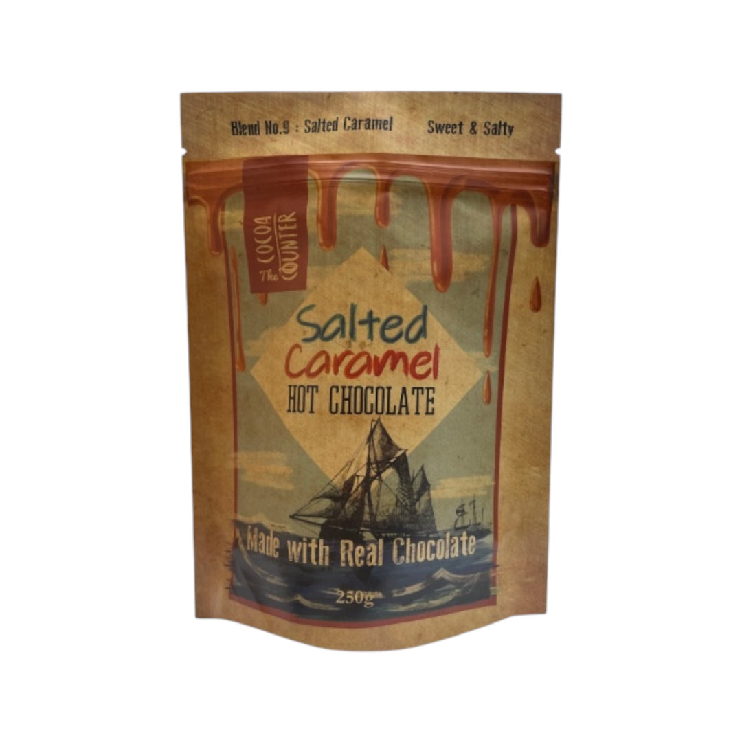 Salted Caramel Hot Chocolate Flakes 250g | Pendragon Drinks