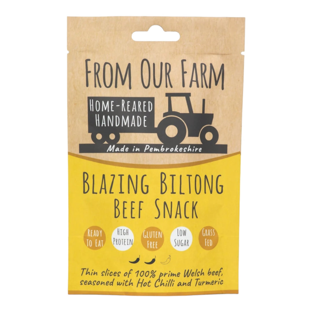 Blazing Biltong 35g | From Our Farm | Anglesey Hamper Co.