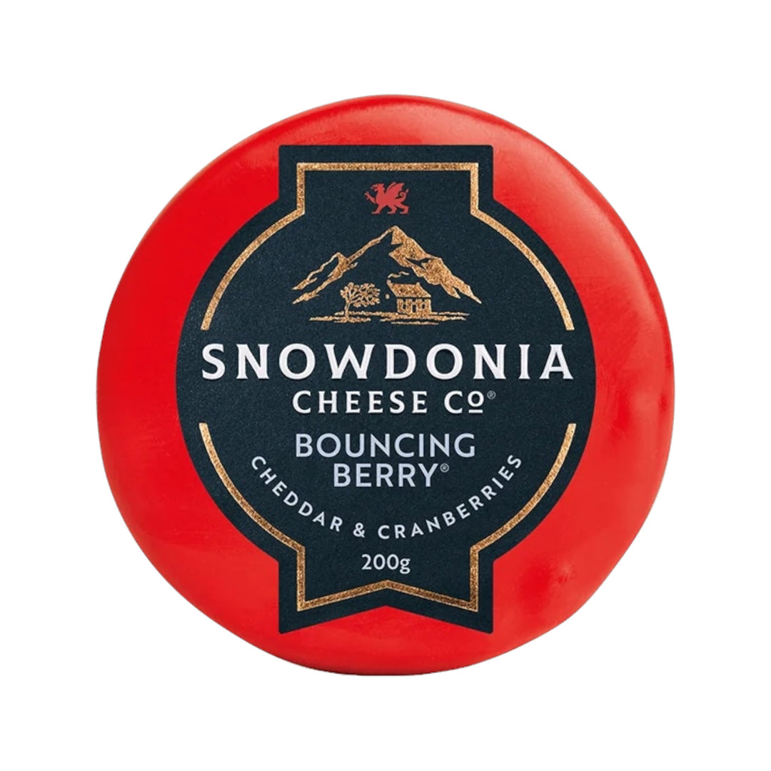 Bouncing Berry Cranberry Cheddar 200g | Snowdonia Cheese Co.