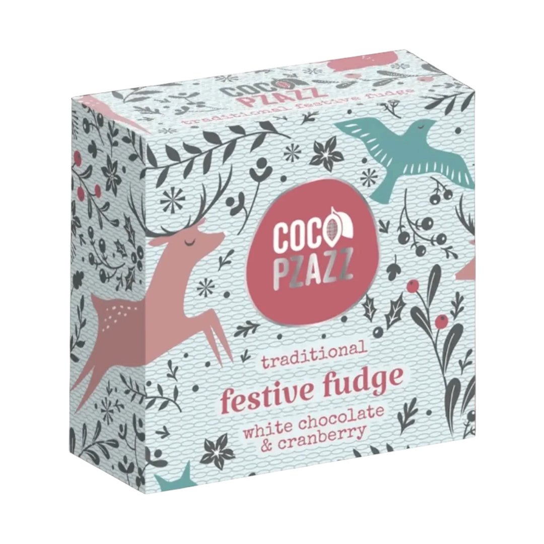 White Chocolate &amp; Cranberry Festive Fudge | Coco Pzazz