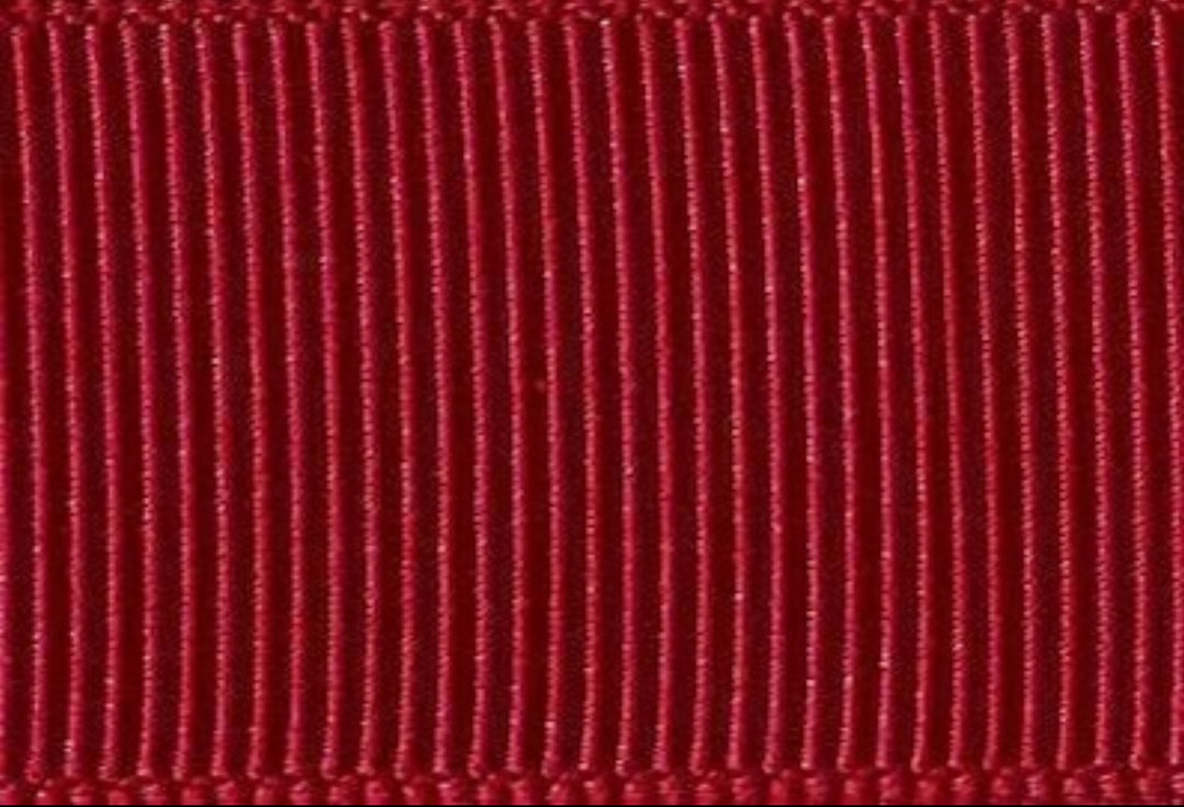 Dark Red Grosgrain Ribbon
