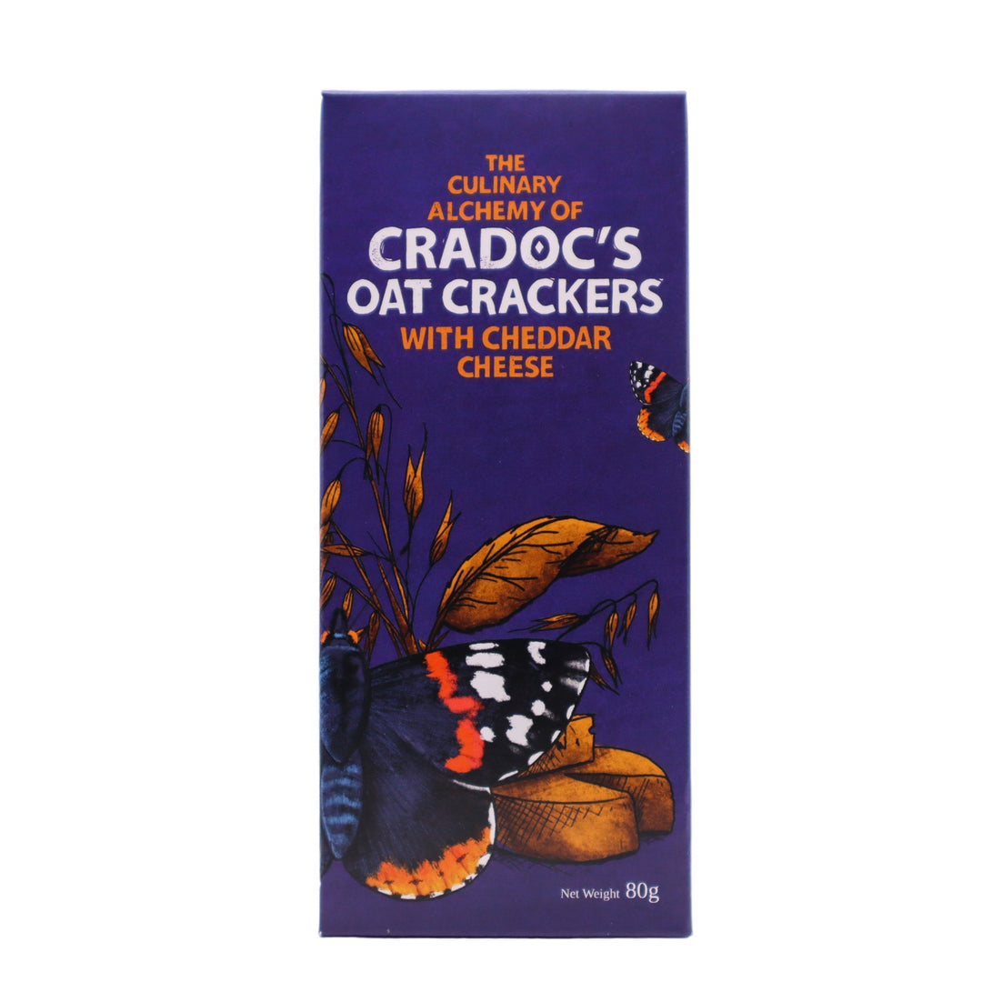 Oat Crackers With Cheese | Cradoc's Crackers | Anglesey Hamper Co.