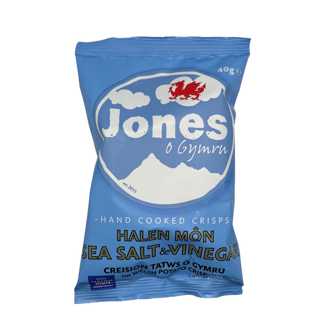 Halen Môn Sea Salt & Vinegar Crisps | Jones o Gymru | Anglesey Hamper Co.