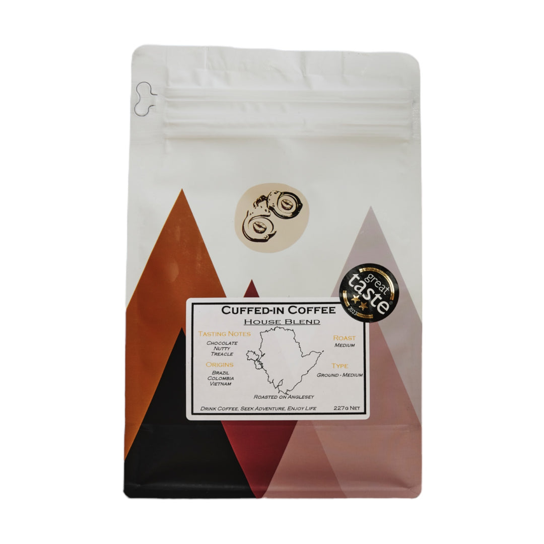 House Blend Ground Coffee 250g | Cuffed-in Coffee | Anglesey Hamper Co.