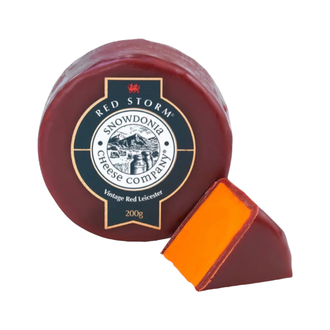 Red Storm (Vintage Red Leicester) 200g | Snowdonia Cheese | Anglesey Hamper Co.