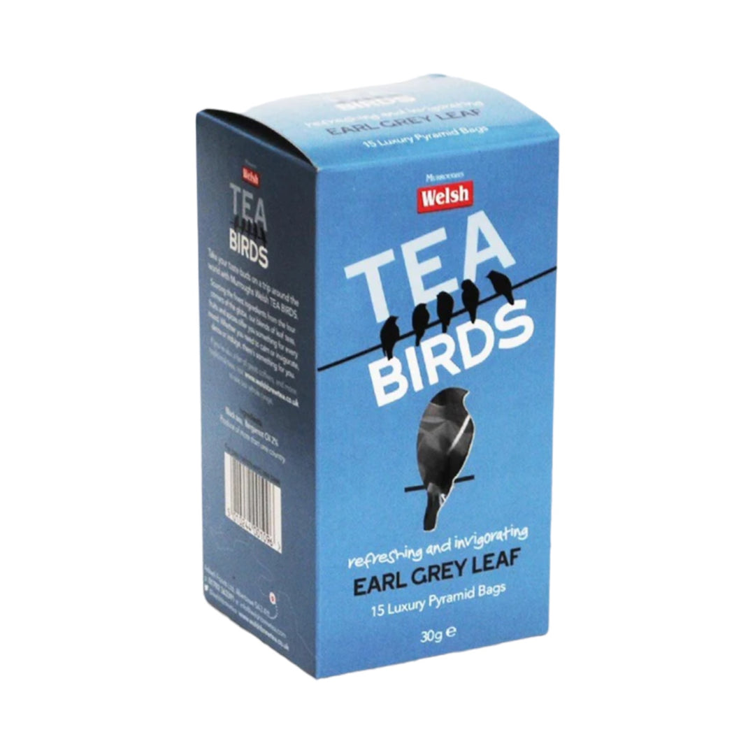 Earl Grey Leaf 15 Pyramid Bags | Welsh Tea Birds | Anglesey Hamper Co.