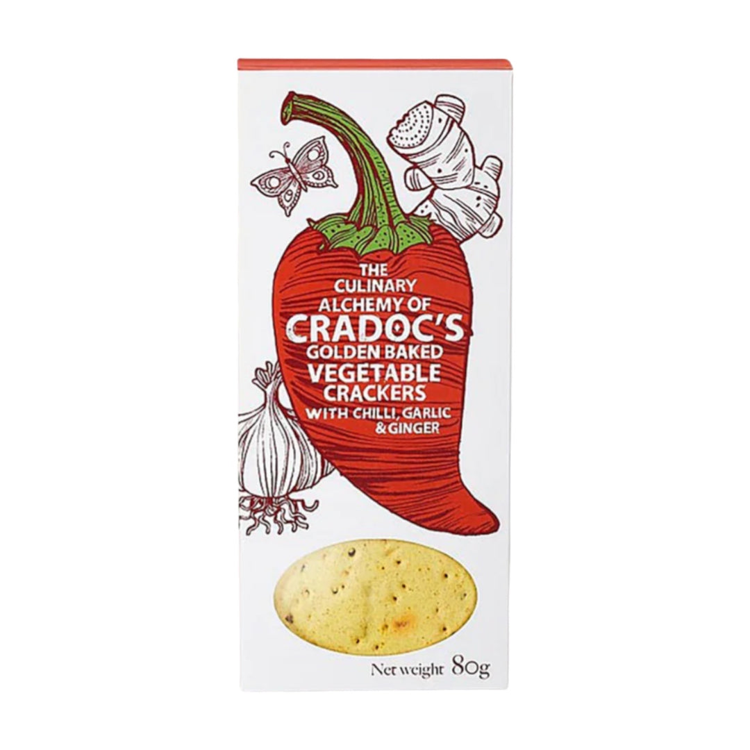 Chilli, Ginger & Garlic Crackers | Cradoc's Crackers | Anglesey Hamper Co.