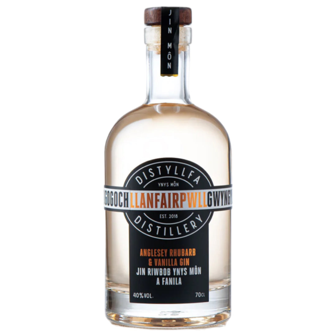 Anglesey Rhubarb and Vanilla Gin 70cl | Llanfairpwll Distillery | Anglesey Hamper Co.