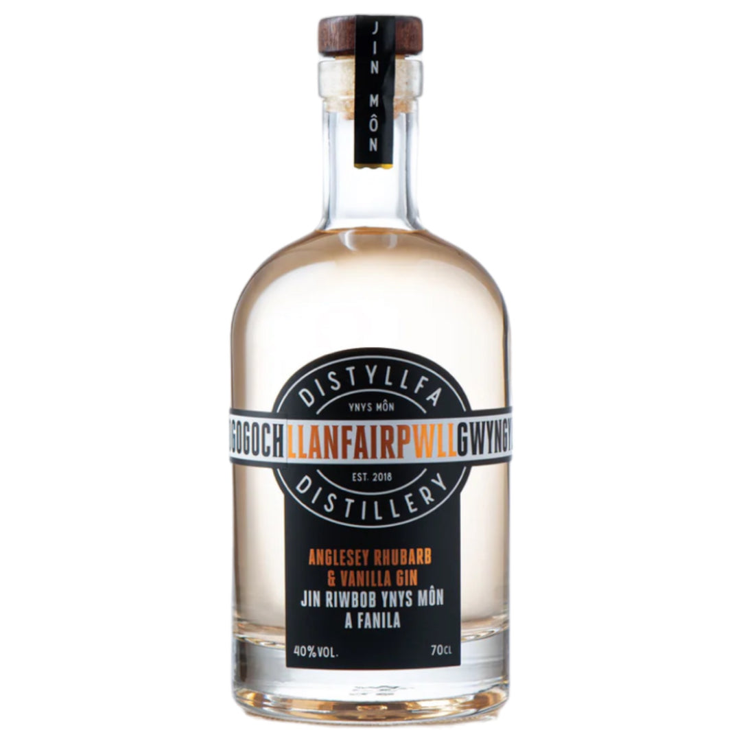 Distyllfa Llanfairpwll - Riwbob a Vanilla Gin Môn 50cl