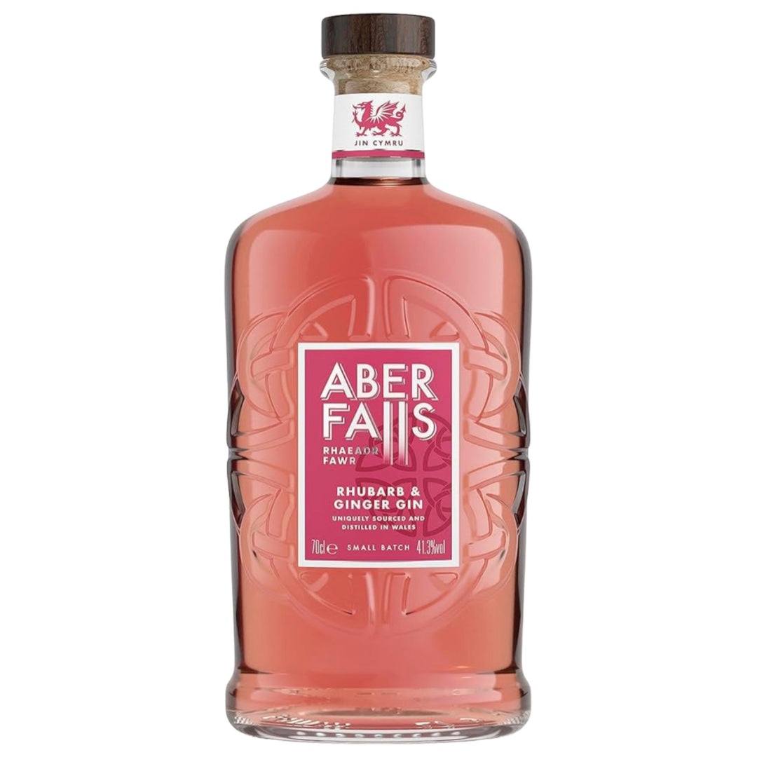 Rhubarb & Ginger Gin 70c| Aber Falls | Anglesey Hamper Co.