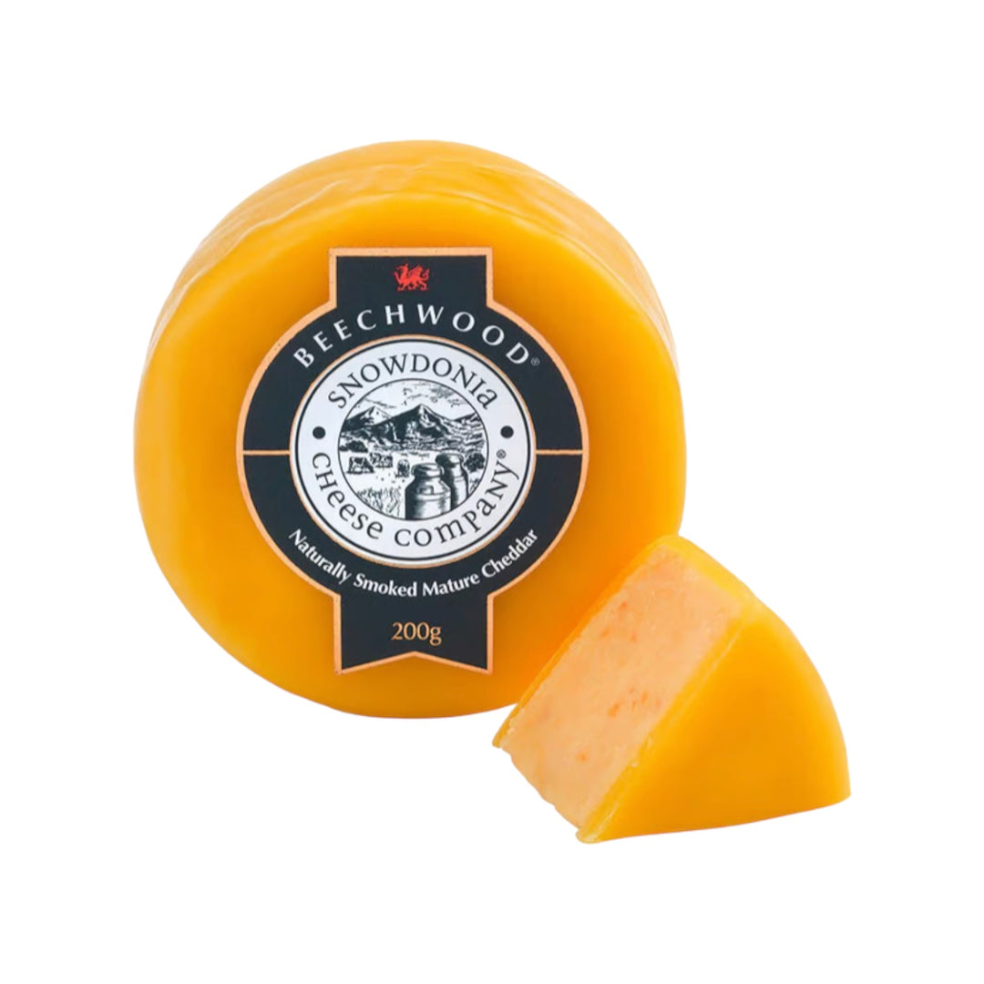 Beechwood 200g (Smoked Mature Cheddar) | Snowdonia Cheese | Anglesey Hamper Co.