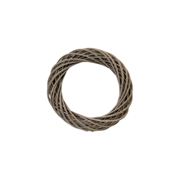Grey Round Thick Willow Wreath – 40cm