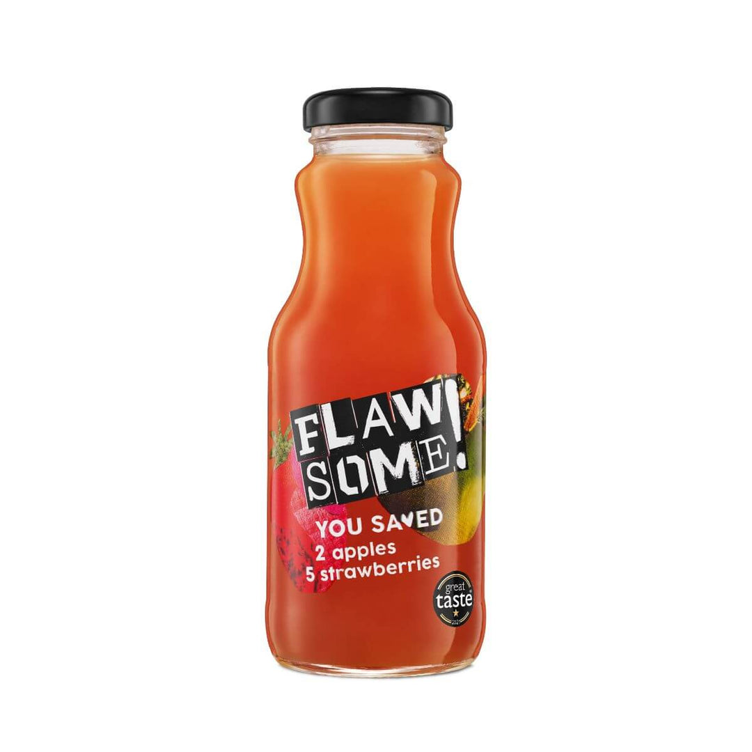 Apple & Strawberry Juice 250ml | Flawsome! | Anglesey Hamper Co.