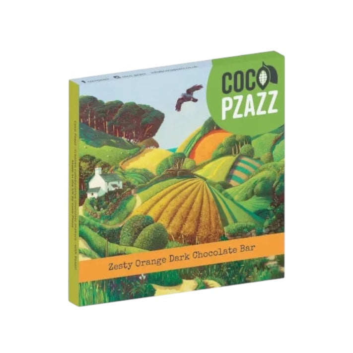 Farmland Zesty Orange Dark Chocolate Bar 80g | Coco Pzazz