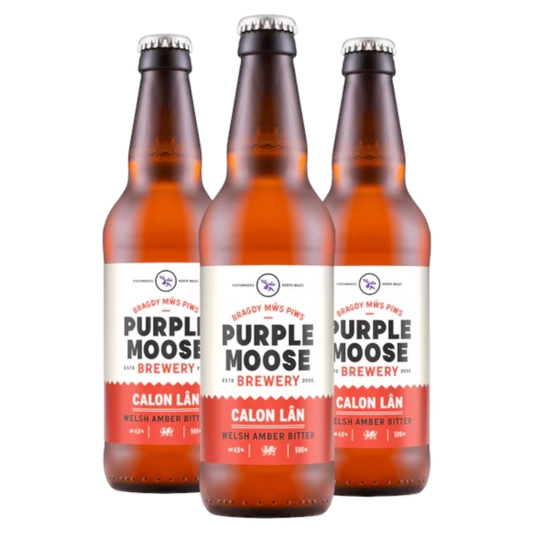 Calon Lan Welsh Amber 500ml bottle| Purple Moose