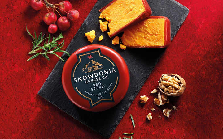 Red Storm (Vintage Red Leicester) 200g | Snowdonia Cheese | Anglesey Hamper Co.