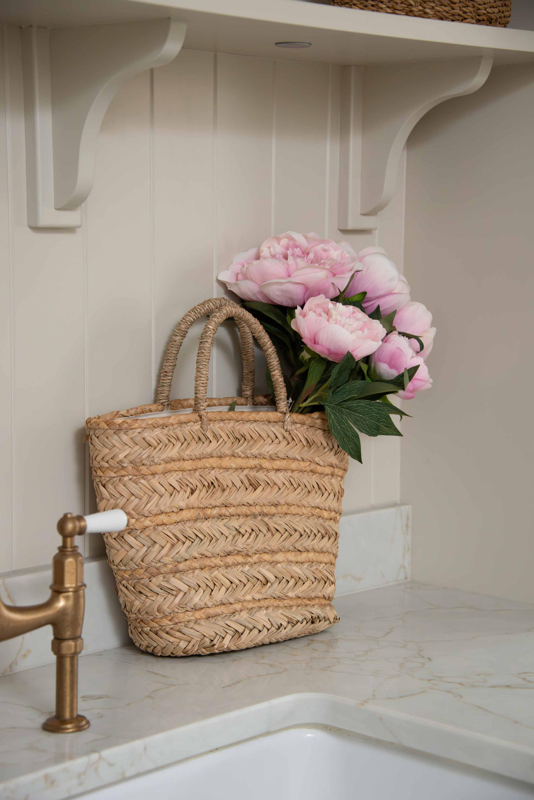 Seagrass Basket Bag with Handles