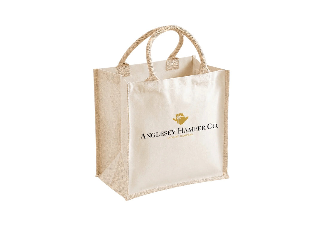 Classic branded jute gift bag