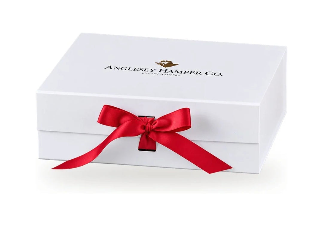 Medium Christmas gift box with red ribbon