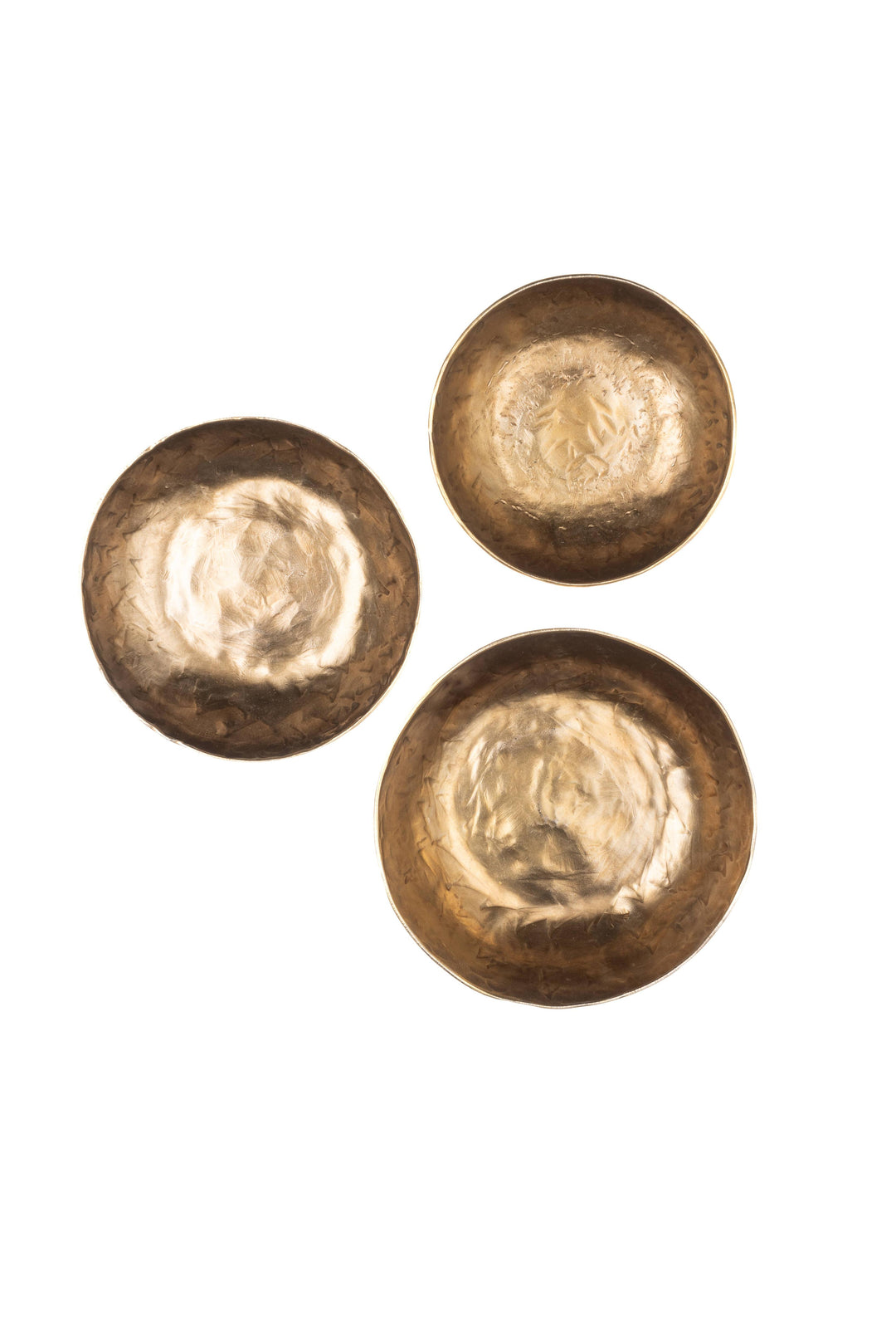 Set of 3 Forged Antique Finish Bowls