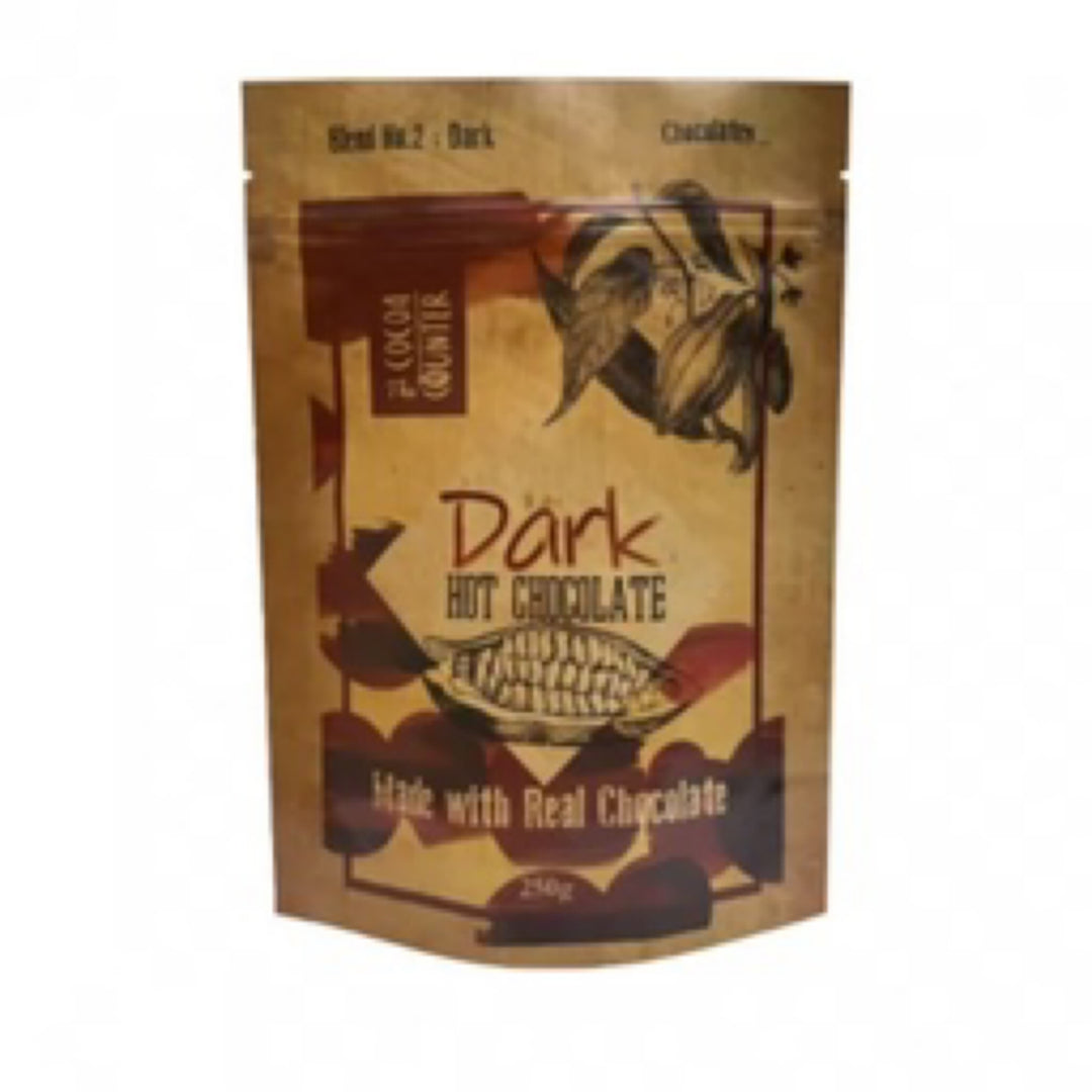 Dark Hot Chocolate Flakes 250g | Pendragon Drinks | Anglesey Hamper Co.