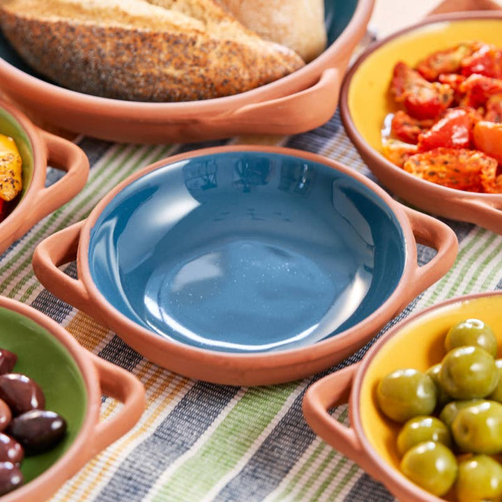 Sintra Small Glazed Terracotta Tapas Dish – Ink Blue