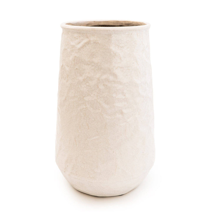 Large White Conical Vase – 34.5cm