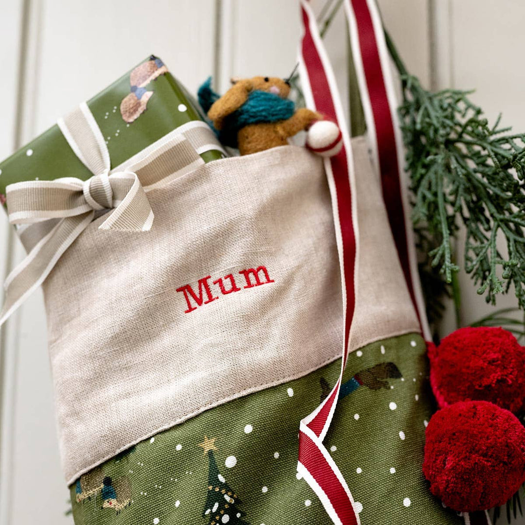 Festive Forest Christmas Stocking