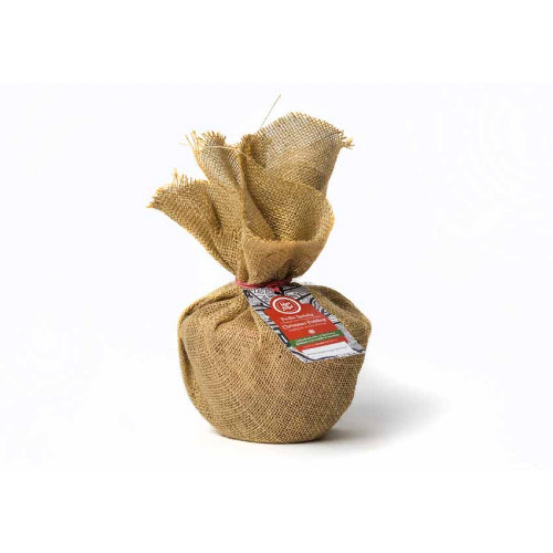 Christmas Pudding – Hessian Wrapped 900g | Blas ar Fwyd