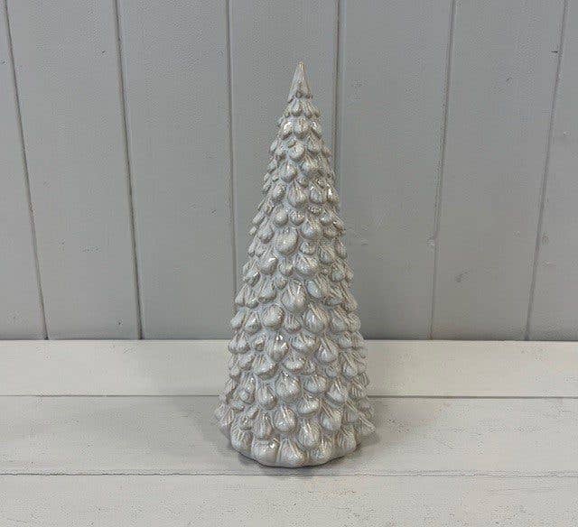 Large Glazed Ceramic Layered Christmas Tree