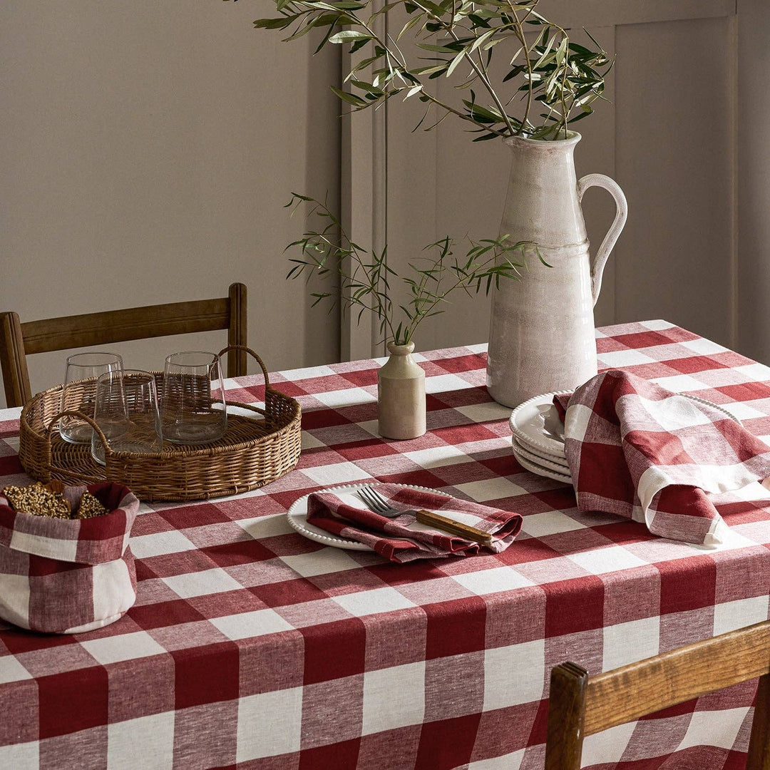 Rustic Red Gingham Napkins (Set of 4)