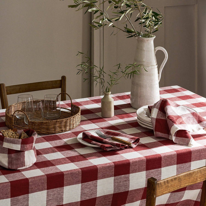 Rustic Red Gingham Napkins (Set of 4)
